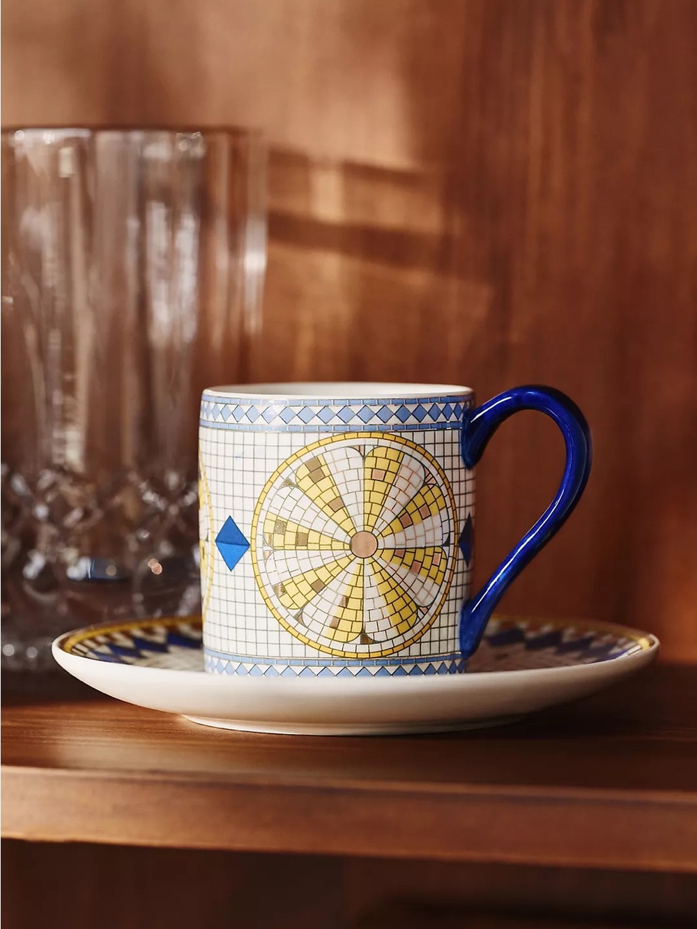 Anthropologie bistro tile
Lemons Espresso Cup with Saucer